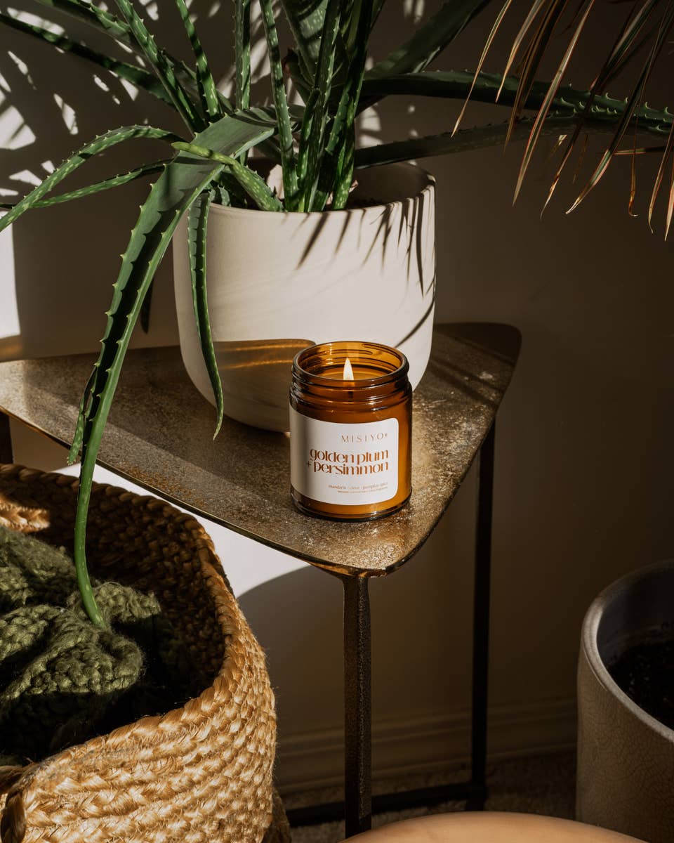 Golden Plum + Persimmon | Beeswax Blend Candle Jar