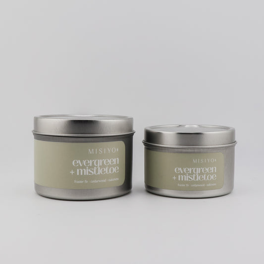 Misiyo Holiday Candle - Evergreen + Mistletoe